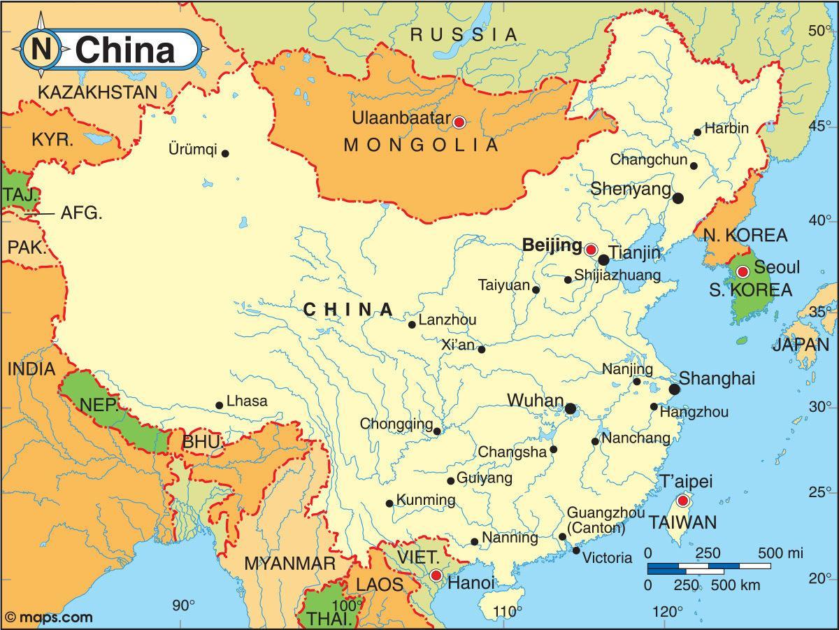 air China voo mapa