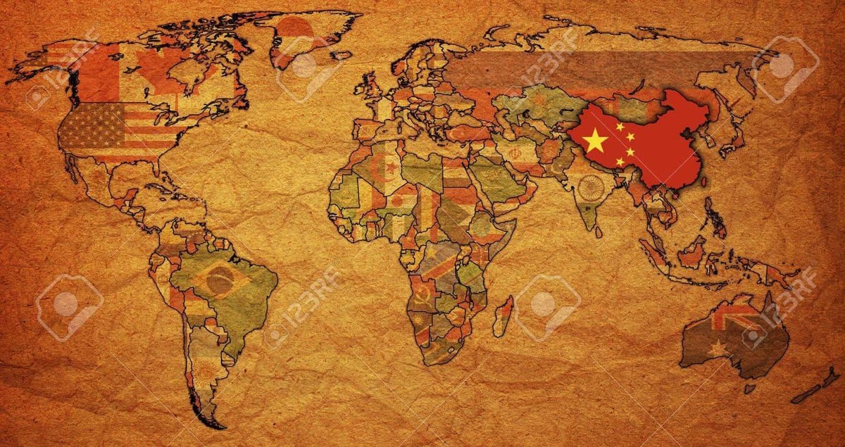 China antiga mapa