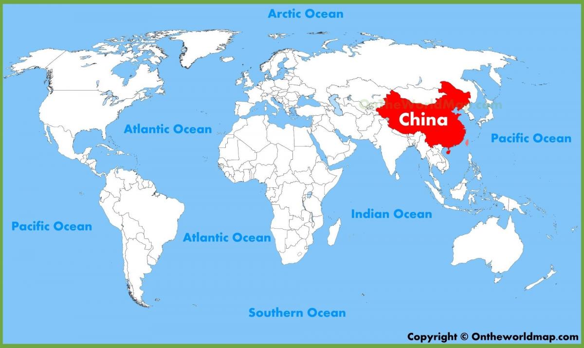 China nun mapa do mundo