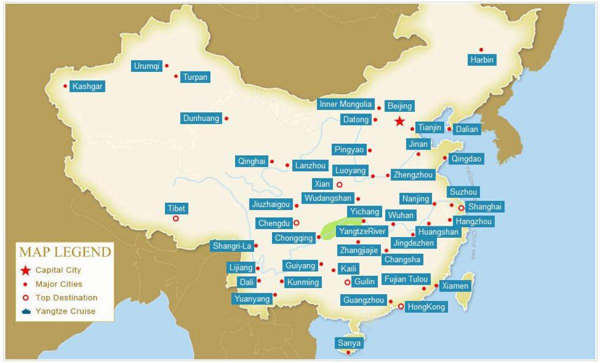 mapa das cidades chinesas