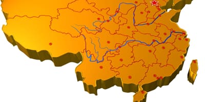 China 3d mapa