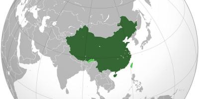 China mapa do mundo