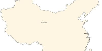 China simple mapa