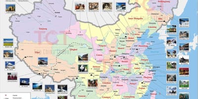 Mapa de China pico