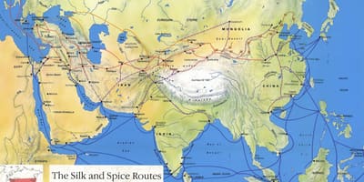 Ruta da seda en China mapa