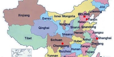 Deputación mapa China