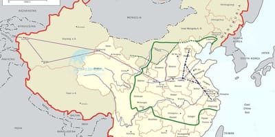 Mapa de China gran canle