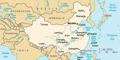 Antigo mapa de China