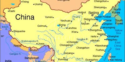 China mapa detallado