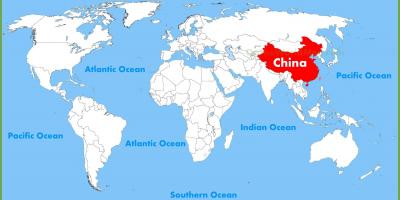 Mapa do mundo de China