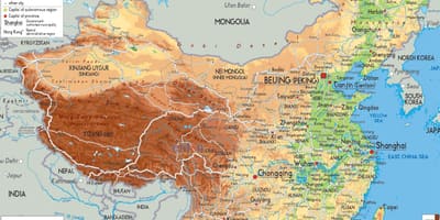 Mapa do mundo versión chinesa