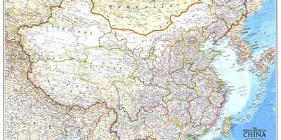 Mapa da república de China