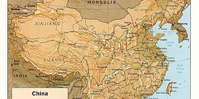 Xeográfica mapa China
